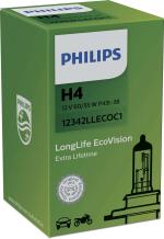 H4 12V 60/55W P43t LongLife EcoVision 1 St. Philip...